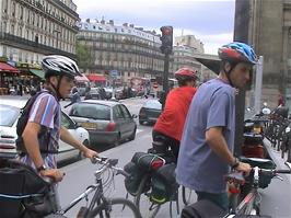 Arriving at North station, Paris, after the short cycle ride from East station